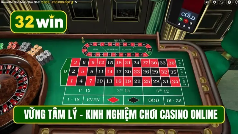 Giữ vững tâm lý - kinh nghiệm chơi casino online